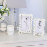 ADDISON ROSS | Silver Leaf & White Flower Frame