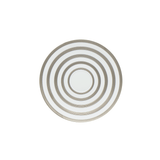 J.L COQUET | Hemisphere Platinum Stripes Tea Cup & Saucer 22 cl