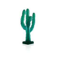 DAUM | Jardin de Cactus by E.Robba Green Cactus H 35cm