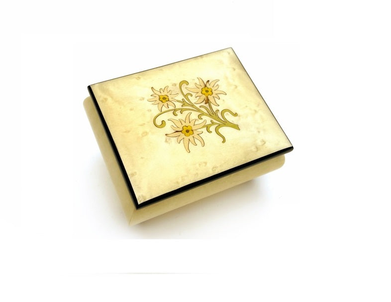 ERCOLANO | Edelweiss - Inlaid Music and Jewellery Box 11x9x7cm