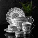 ROYAL CROWN DERBY | Royal Albert Hall Coffee Cup and Saucer with Gift Box