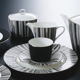 NARUMI | Shagreen Black Sugar Bowl with Cover