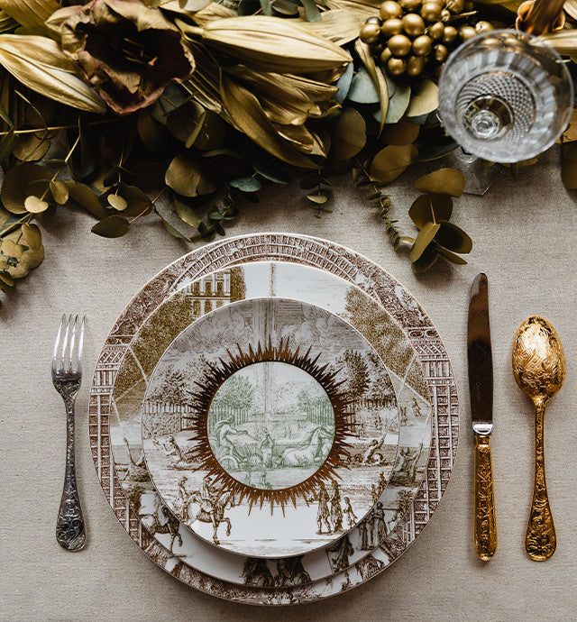 BERNARDAUD | Versailles Enchante Oval Platter 33cm