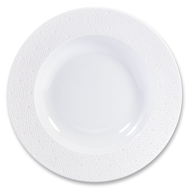 BERNARDAUD | Ecume White Rim Soup Plate 23cm