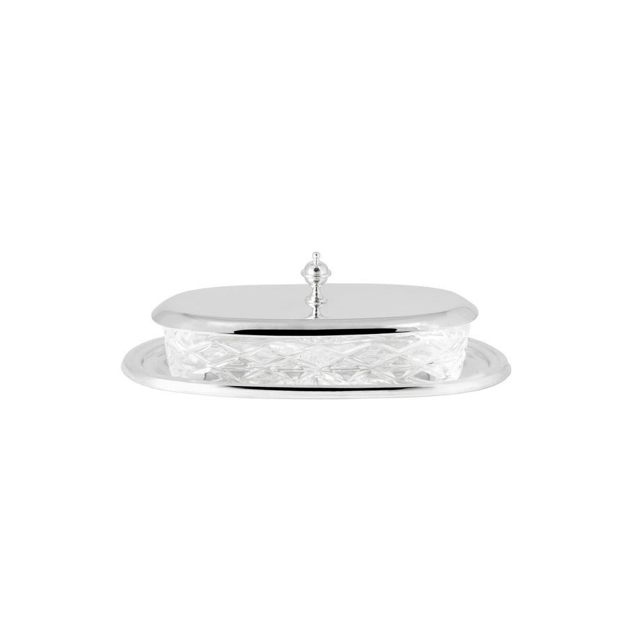 GREGGIO | Silver-Plated Toothpick Holder 12x6cm