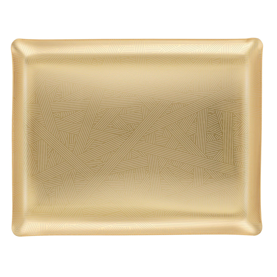 PLATEX | Artdeco 金色圖案托盤, 37x28cm