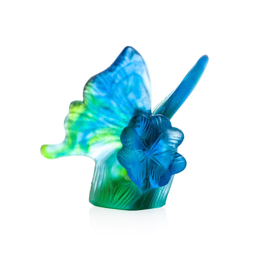 DAUM | Papillon Blue Green Butterfly 7cm