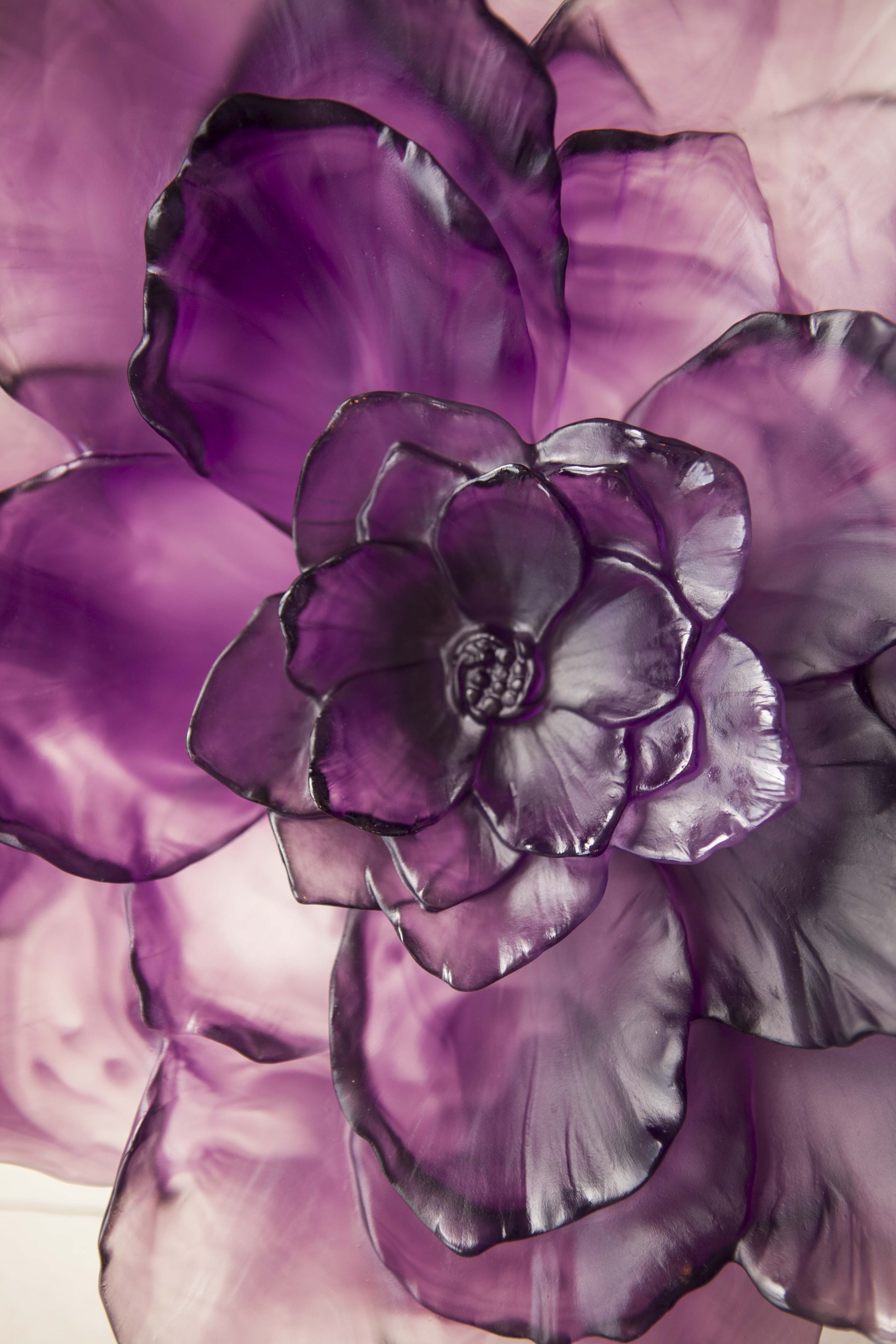 DAUM | Camelia Violet Small Coupe 13.5cm