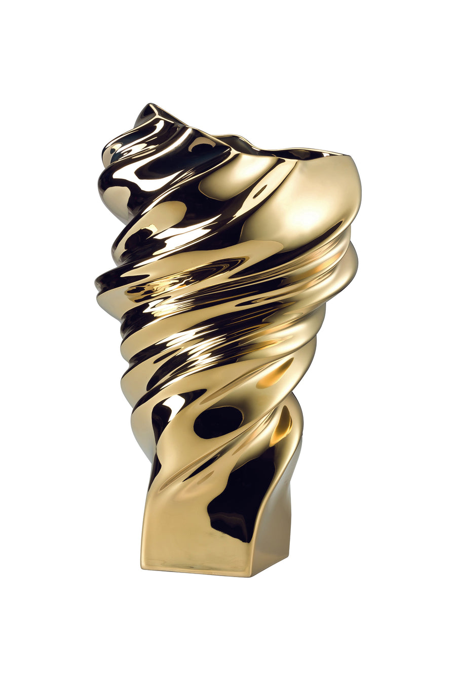 ROSENTHAL | Squall Gold Titanized Porcelain Vase 32cm