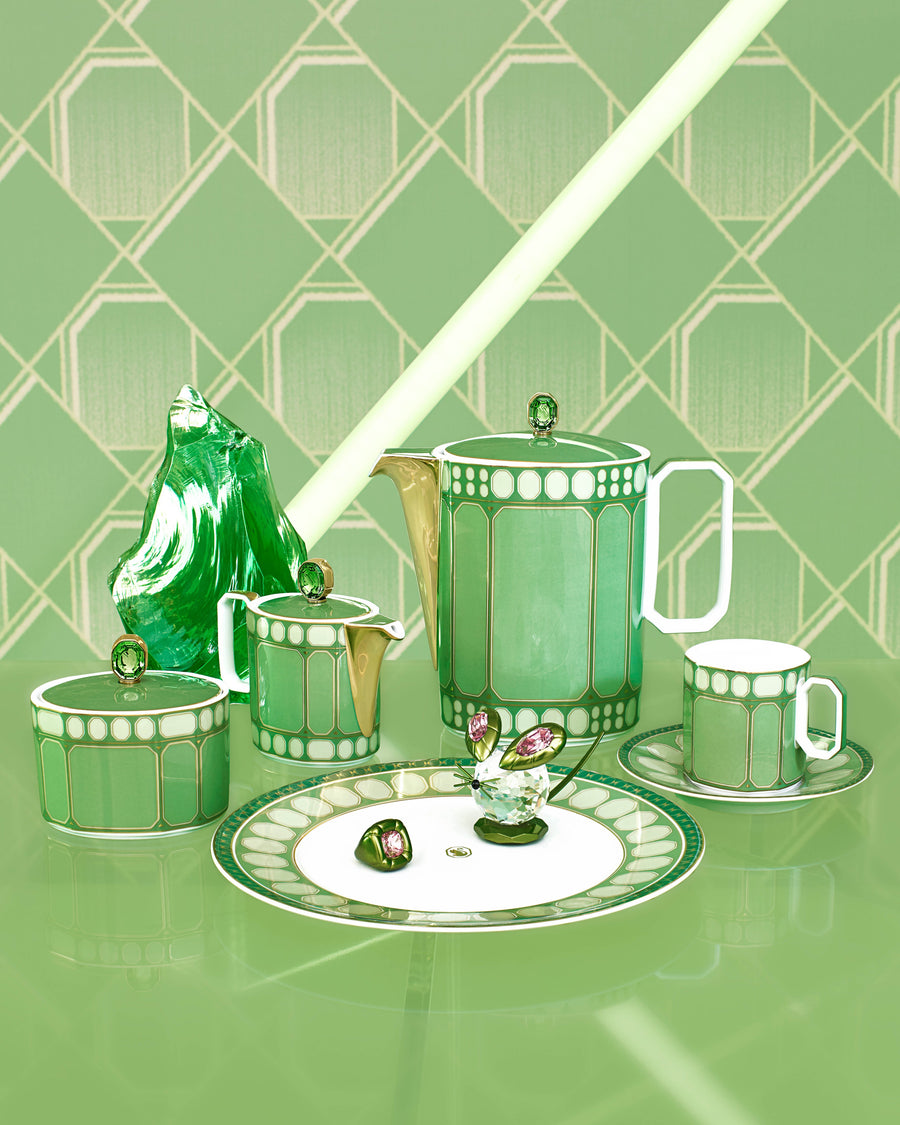 Swarovski | Signum Green Soup Plate 24 cm