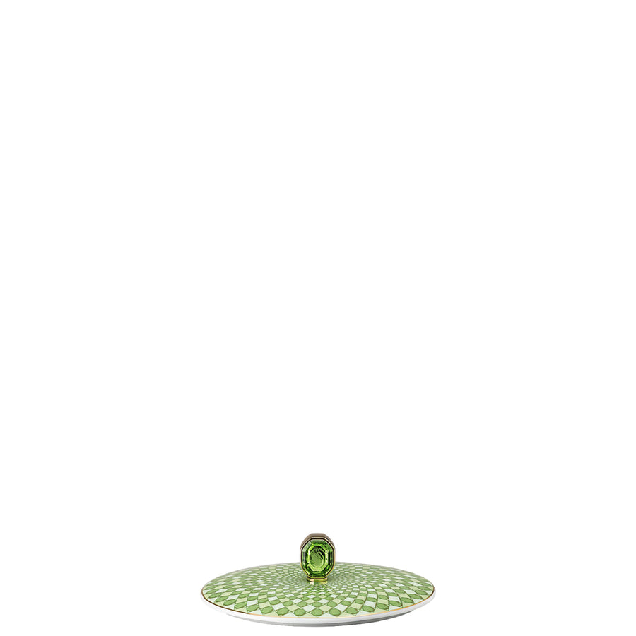 Swarovski | Signum Green Rice Bowl with Lid 12cm