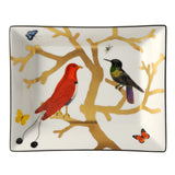 BERNARDAUD | Aux Oiseaux Rectangular Vide-poches 20x16 cm