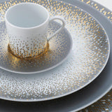 HAVILAND | Souffle d'Or Set of 4 Tea Cups & Saucers