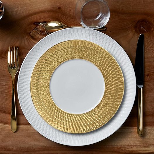 BERNARDAUD | Twist Gold 餐碟 21cm  