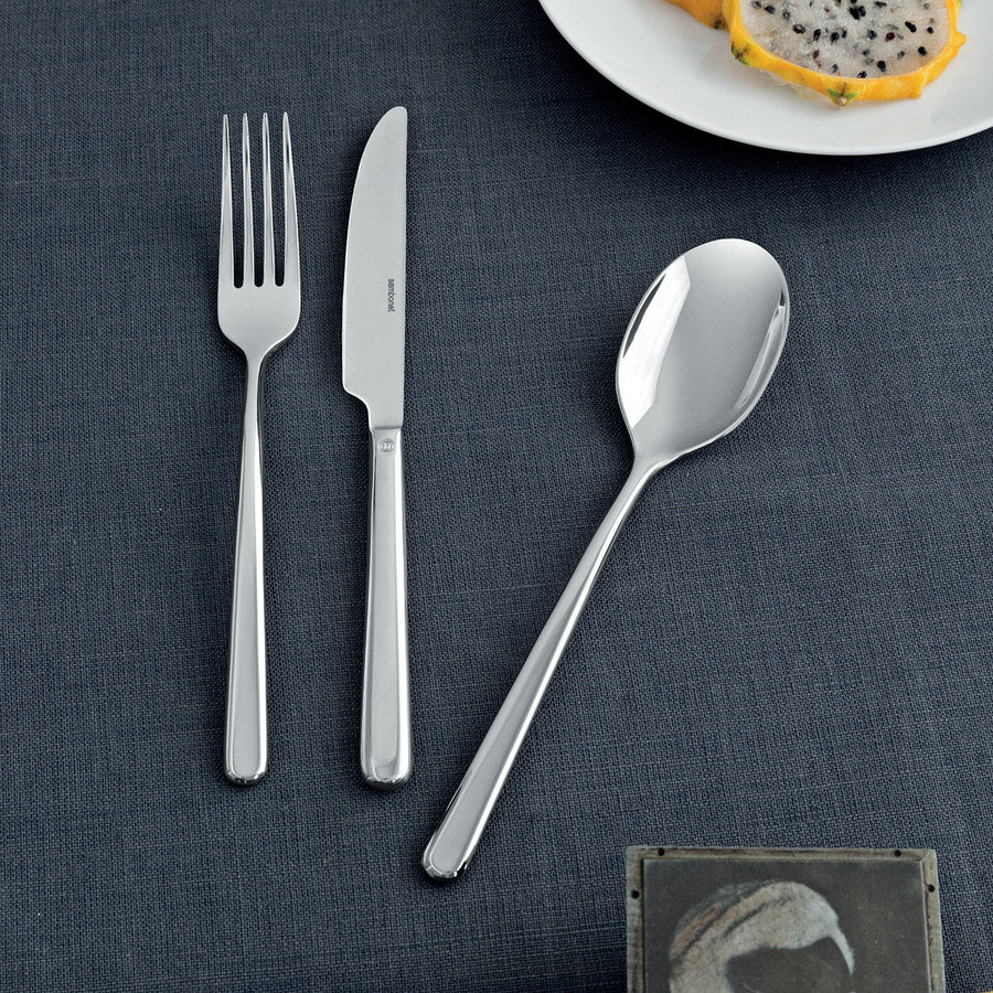SAMBONET | Linear Stainless Steel 6 Person Cutlery Set 30 pcs