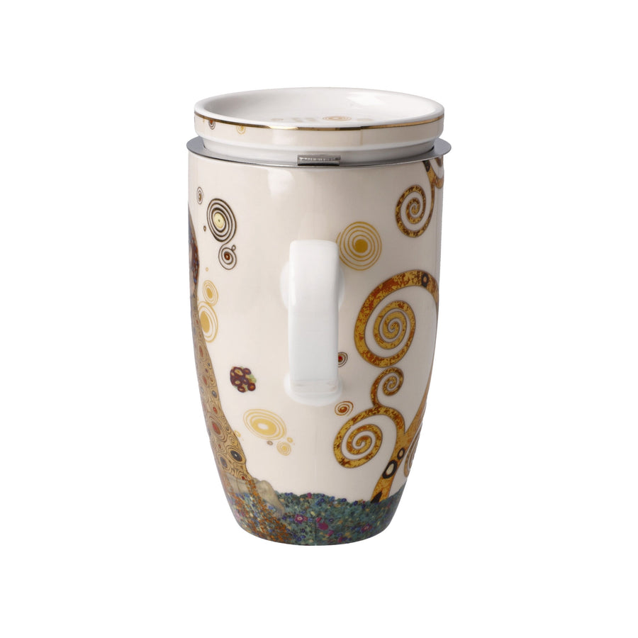 GOEBEL | The Kiss - Teacup with Lid and Strainer 14cm Artis Orbis Gustav Klimt