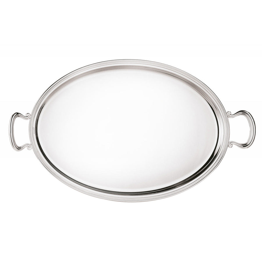 GREGGIO | Silver-Plated Oval Tray 51x35cm