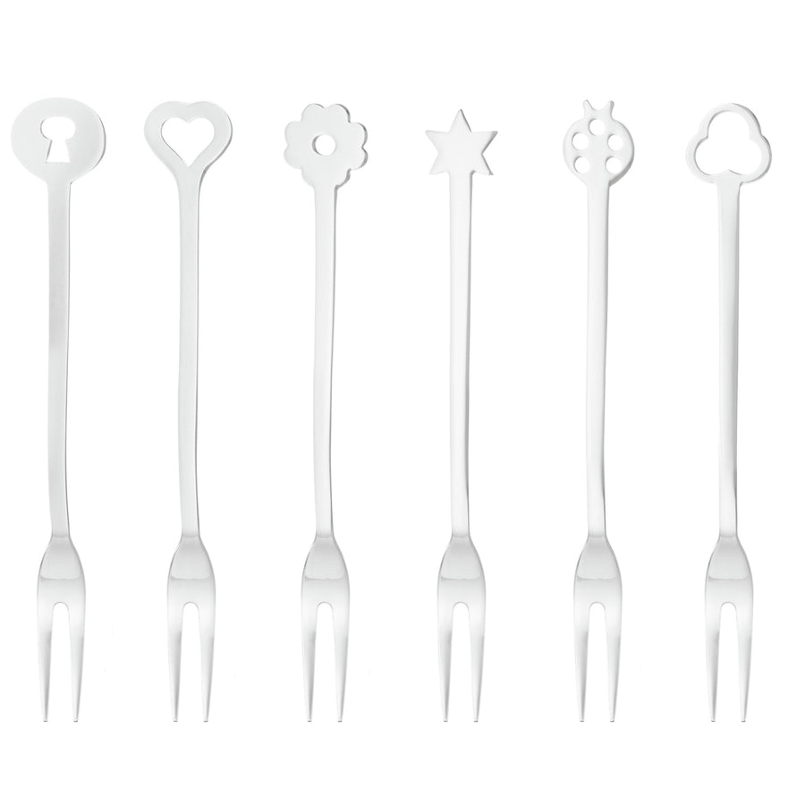 SAMBONET | Portafortuna Stainless Steel Party Forks 6 pcs