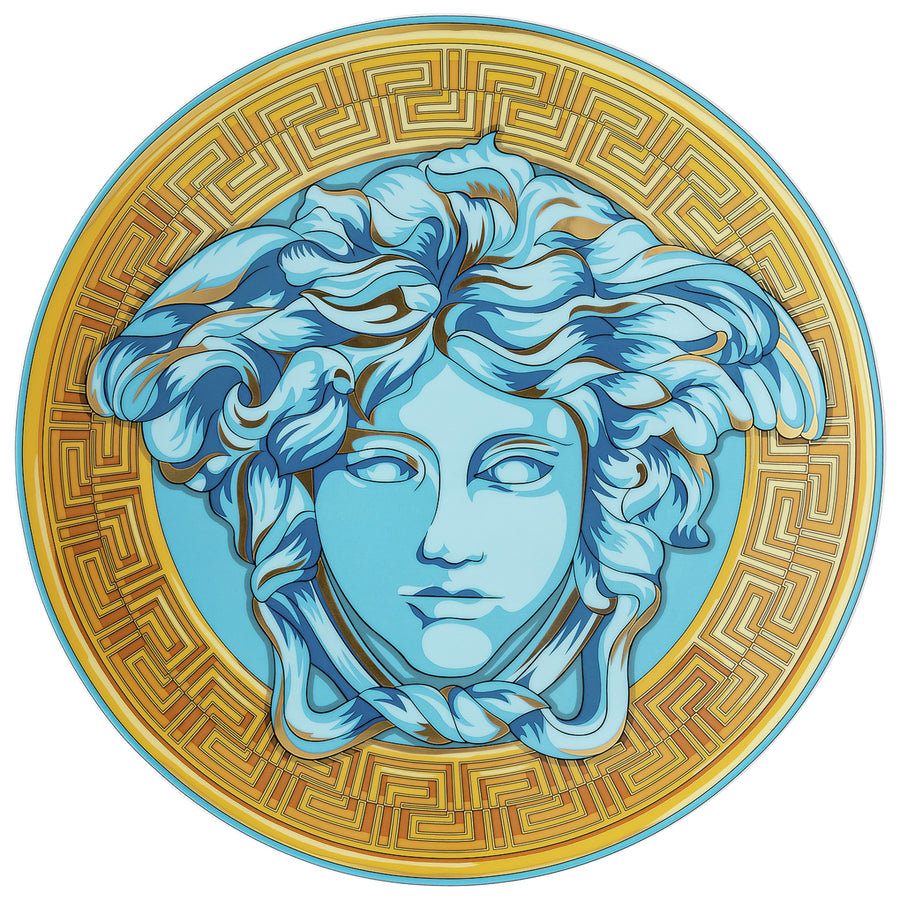 VERSACE | Medusa Amplified Blue Coin Service Plate 33cm