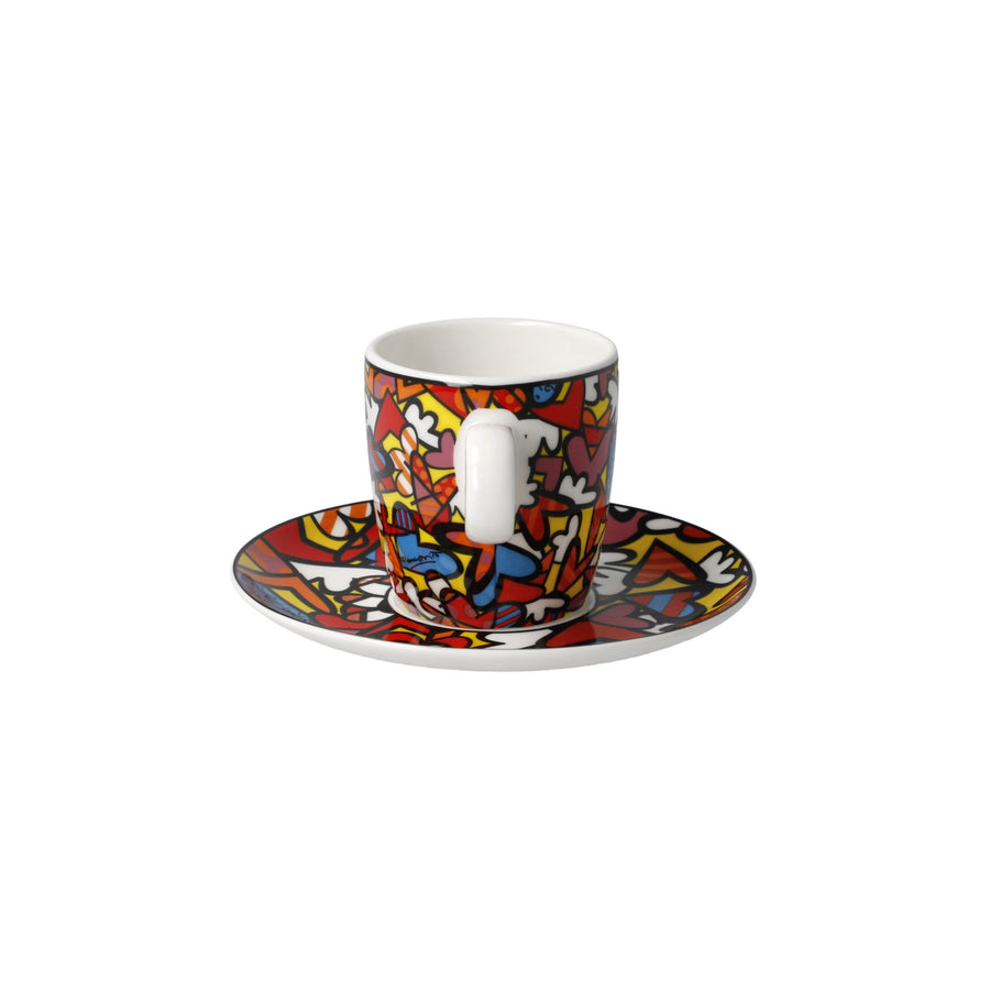 GOEBEL | All We Need is Love - Demitasse with Saucer Pop Art Romero Britto