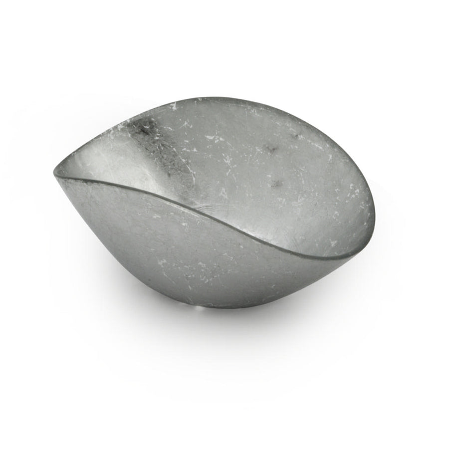 GREGGIO | Sole and Luna Silver Leaf Bowl 25x16cm