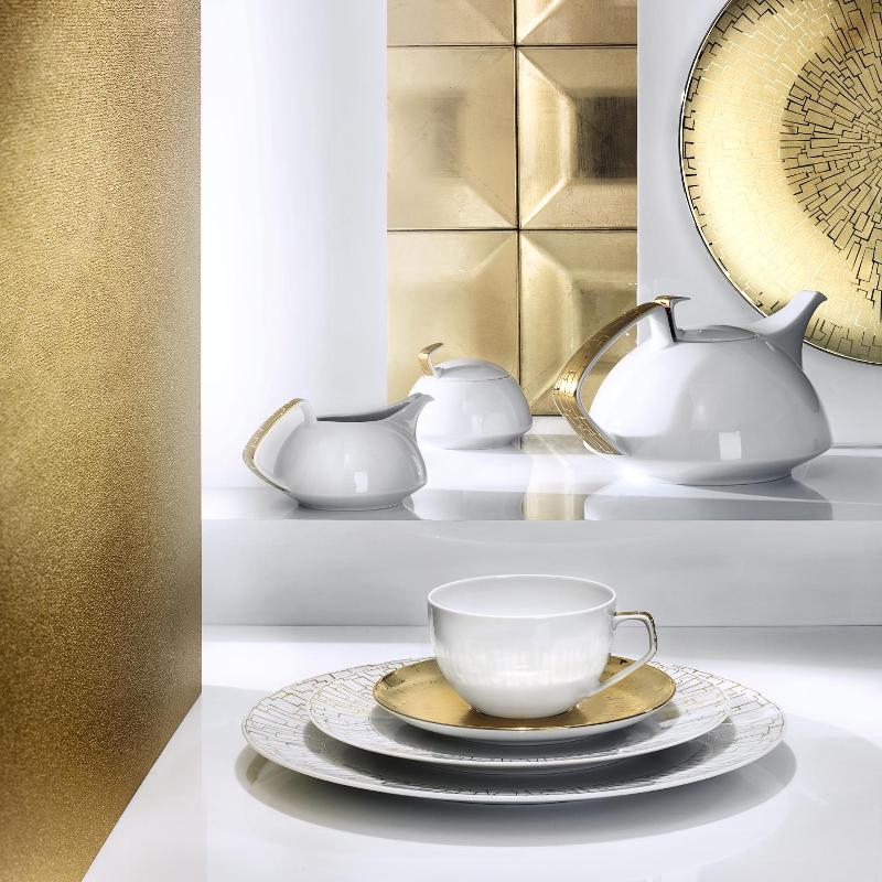ROSENTHAL | TAC Skin Gold Deep Plate 24cm
