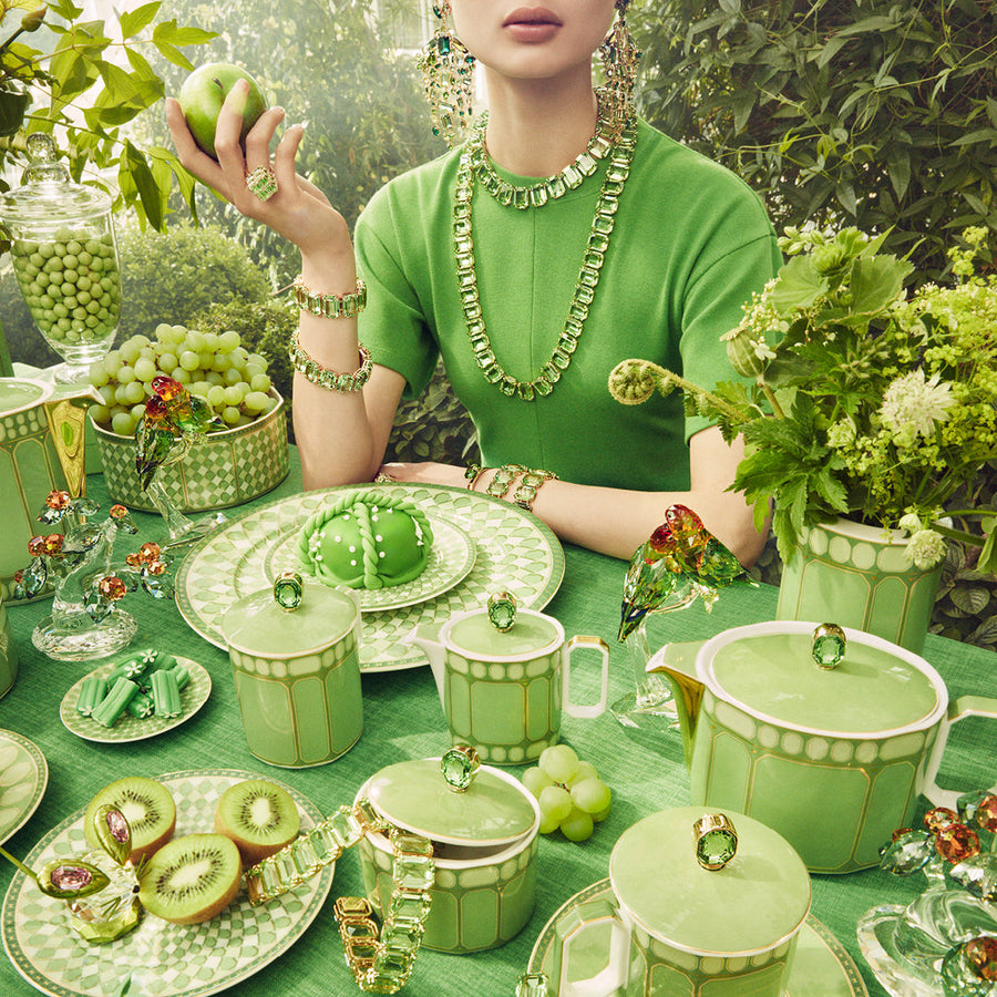 Swarovski | Signum Green Combi cup & saucer