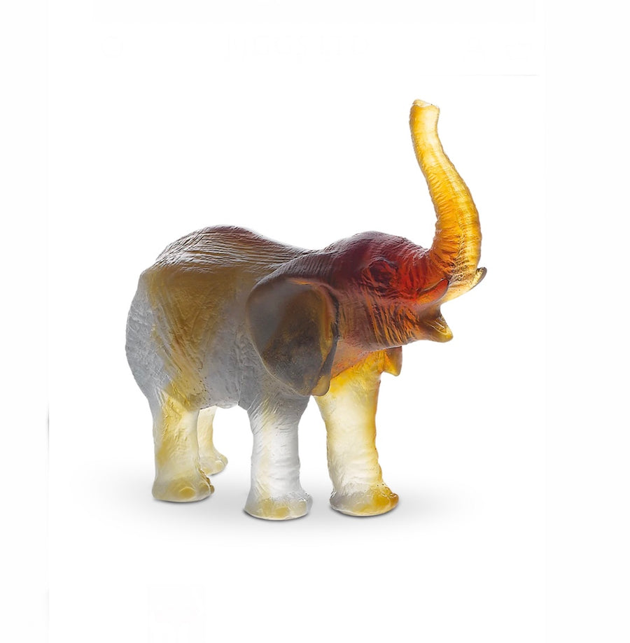 DAUM | 綠琥珀象擺設 14.5cm J.F Leroy
