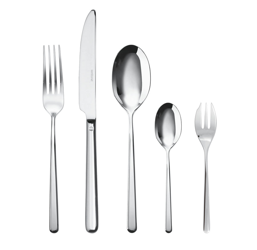 SAMBONET | Linear Stainless Steel 6 Person Cutlery Set 30 pcs