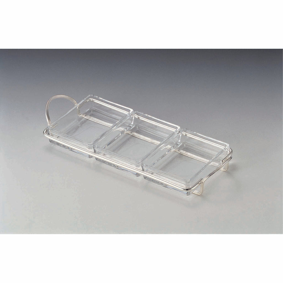 GREGGIO | Silver-Plated Rectangular Stand