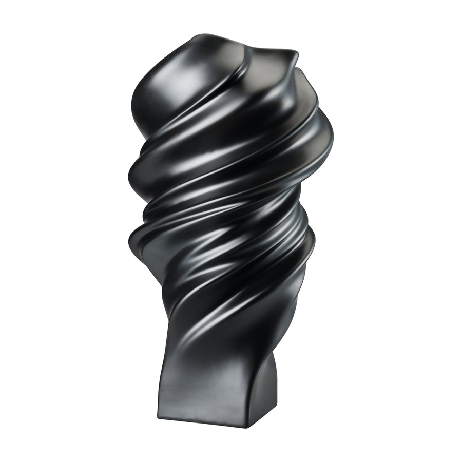 ROSENTHAL | Squall 黑瓷器花瓶 32cm