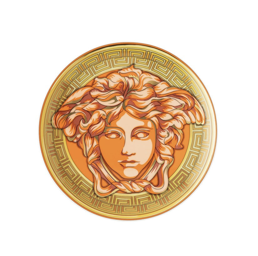 VERSACE | Medusa Amplified Orange Coin Plate 17cm