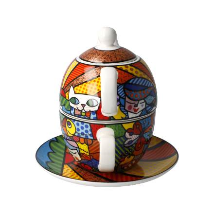 GOEBEL | Britto Garden - Tea for One Pop Art Romero Britto