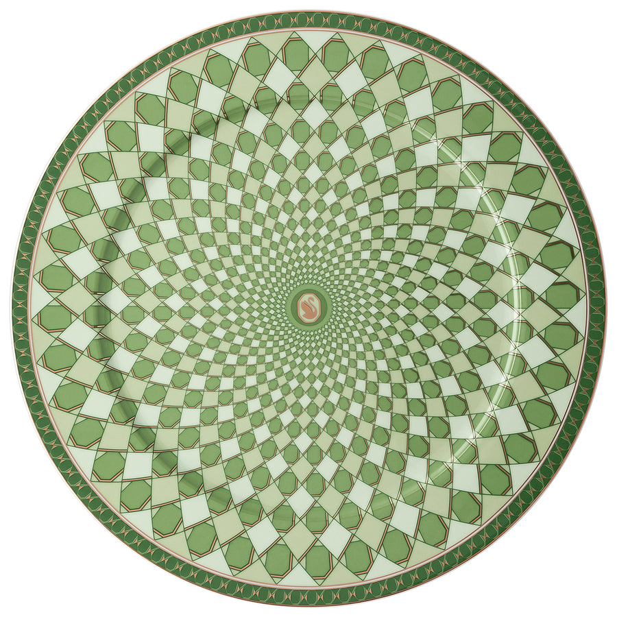 Swarovski | Signum Green Service Plate 33 cm