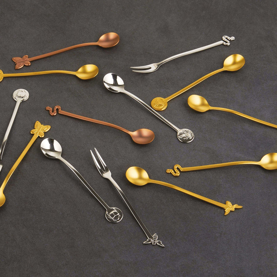 SAMBONET | Fashion Antique PVD Copper Party Forks 6pcs