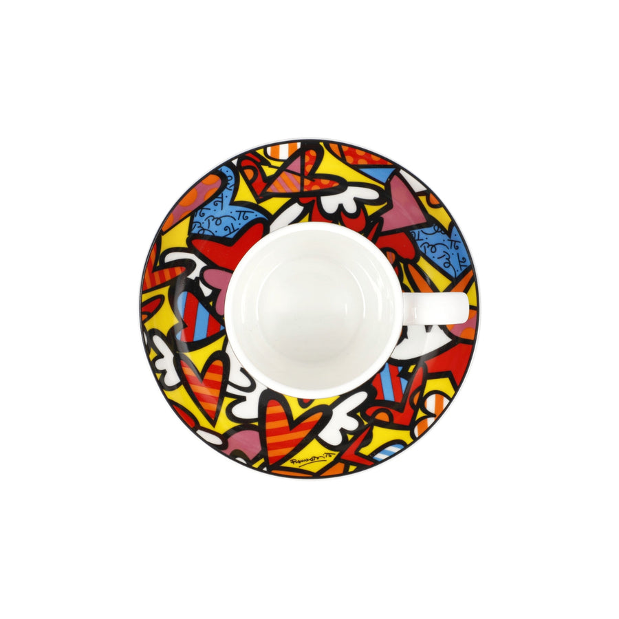 GOEBEL | All We Need is Love - Demitasse with Saucer Pop Art Romero Britto