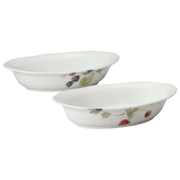 NARUMI | Lucy's Garden Oval Bowl Set of 2
