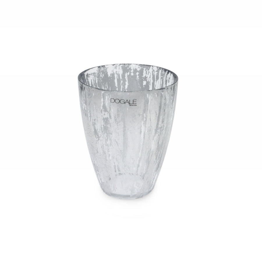 GREGGIO | Sole and Luna Silver Leaf Vase H 19cm