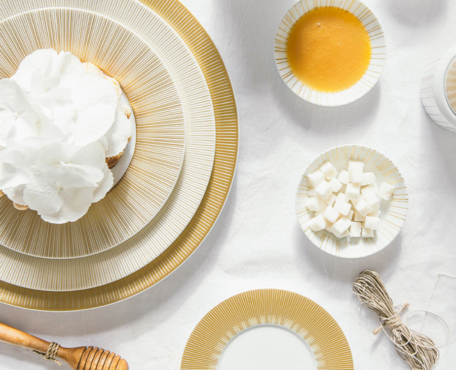BERNARDAUD | Sol Gold Oval Platter 33cm