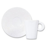 BERNARDAUD | Ecume White Espresso Cup and Saucer