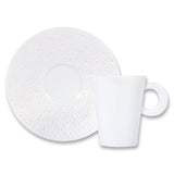 BERNARDAUD | Ecume White Espresso Cup and Saucer