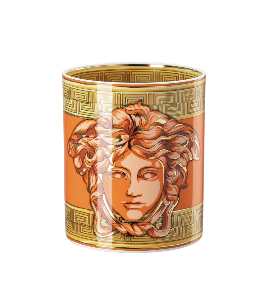 VERSACE | Medusa Amplified Orange Coin Vase 18 cm