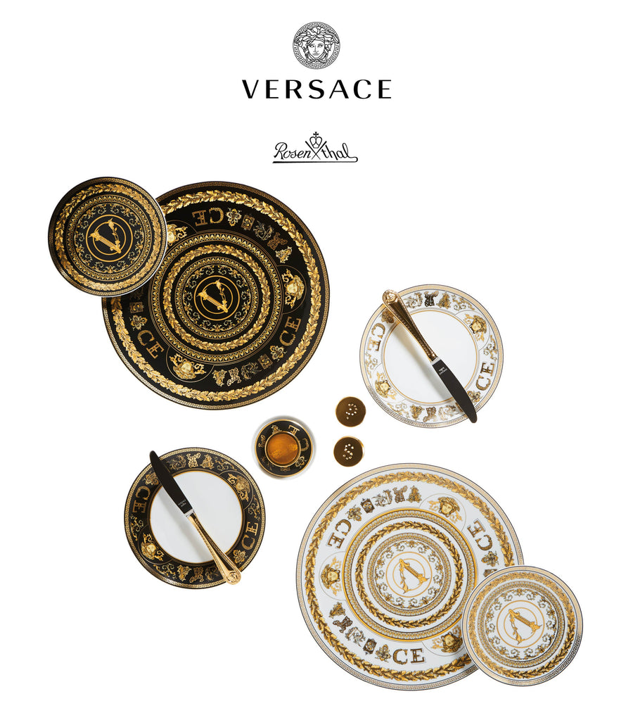 VERSACE | Virtus Gala White Espresso Cup & Saucer