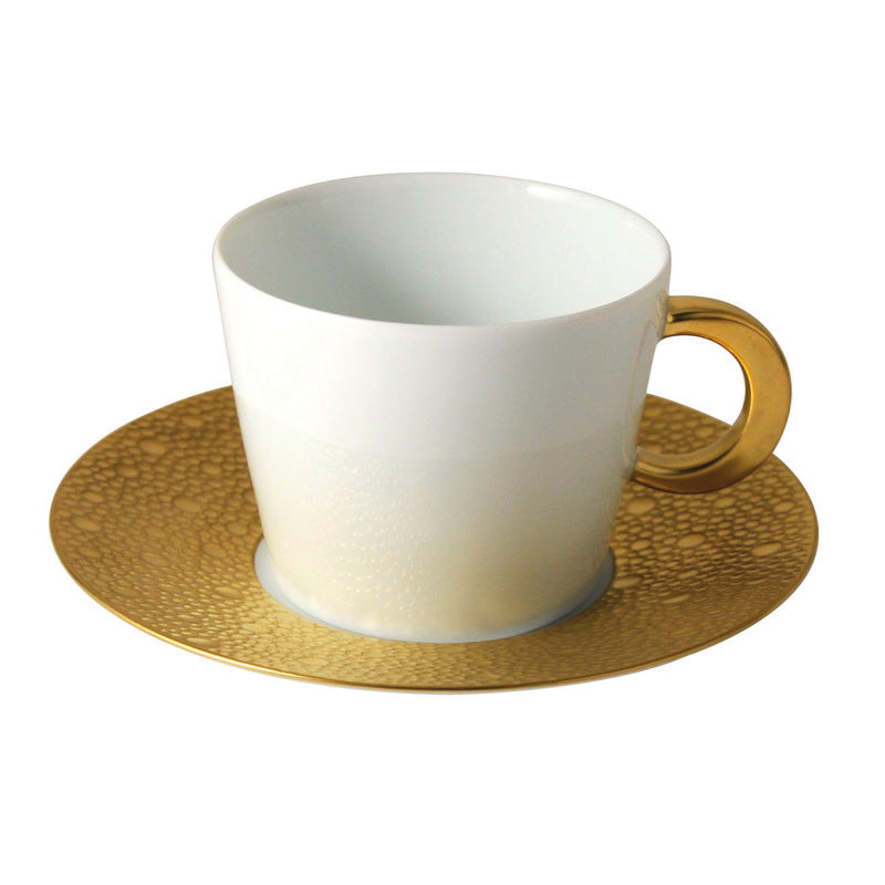 BERNARDAUD | Ecume Gold Tea Cup and Saucer