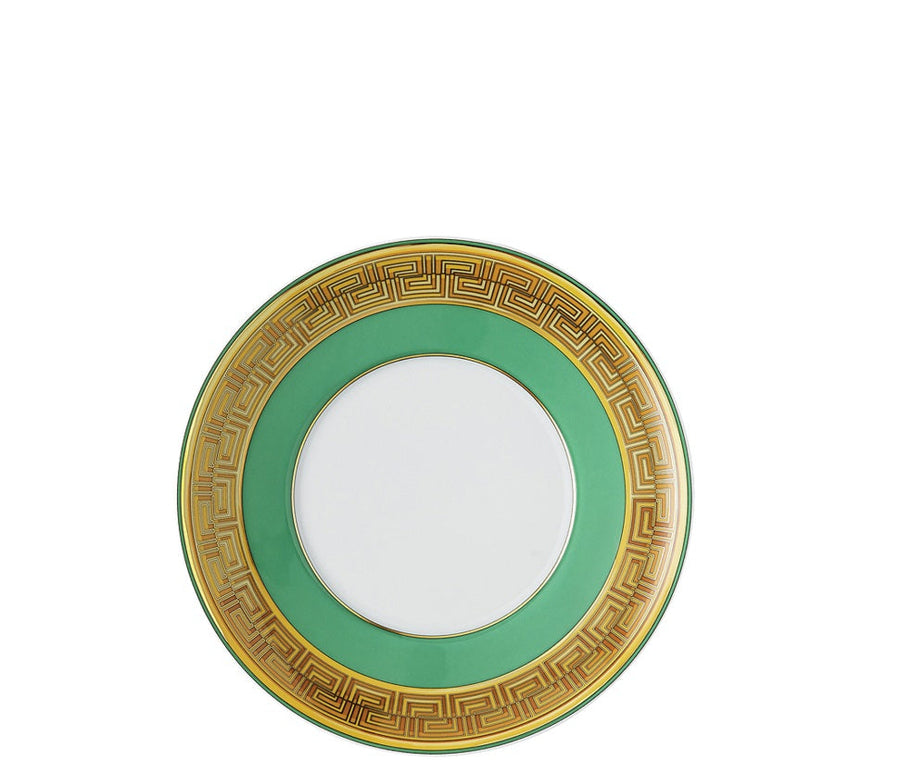 VERSACE | Medusa Amplified Green Coin Tea Cup & Saucer