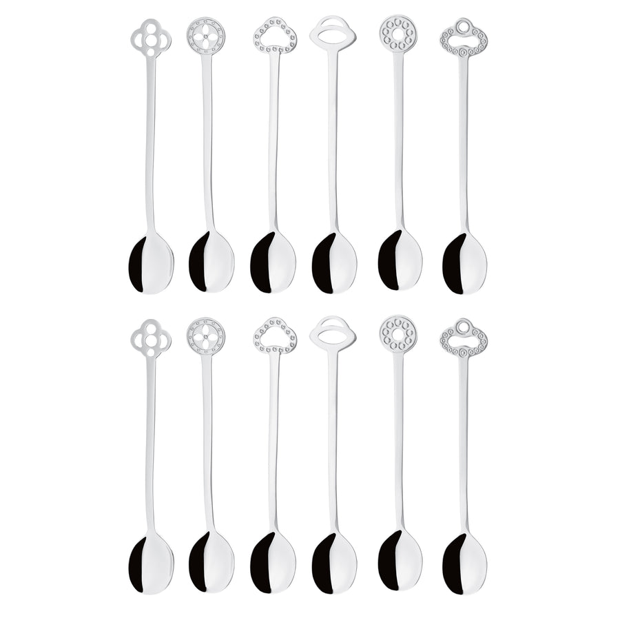 SAMBONET | Oriental Stainless Steel Party Spoons 12 pcs