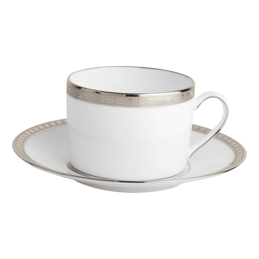 BERNARDAUD | Athena Platine Tea Cup and Saucer