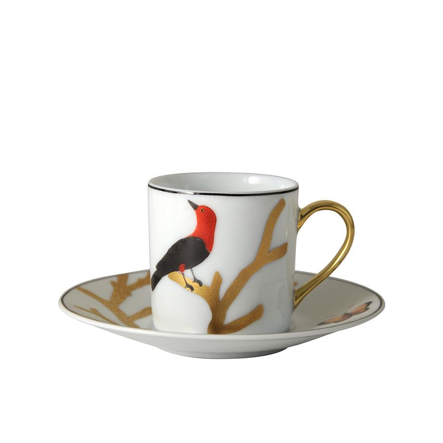 BERNARDAUD | Aux Oiseaux Espresso  Cup and Saucer 8CL