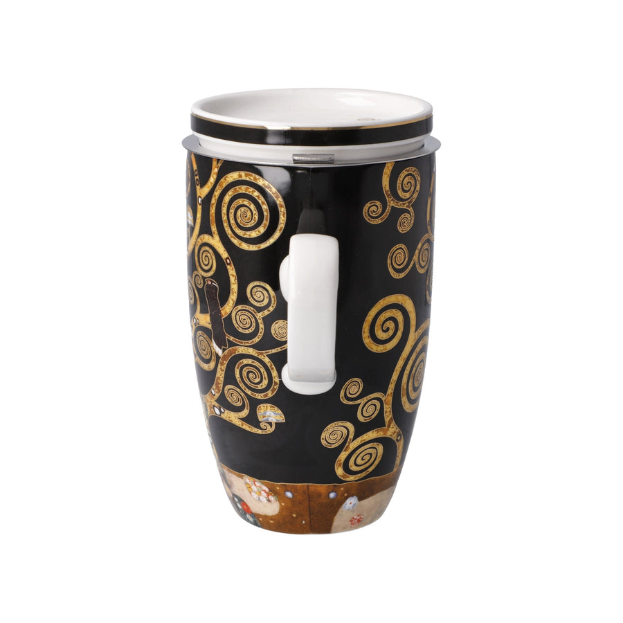 GOEBEL | Tree of Life - Teacup with Lid and Strainer 14cm Artis Orbis Gustav Klimt