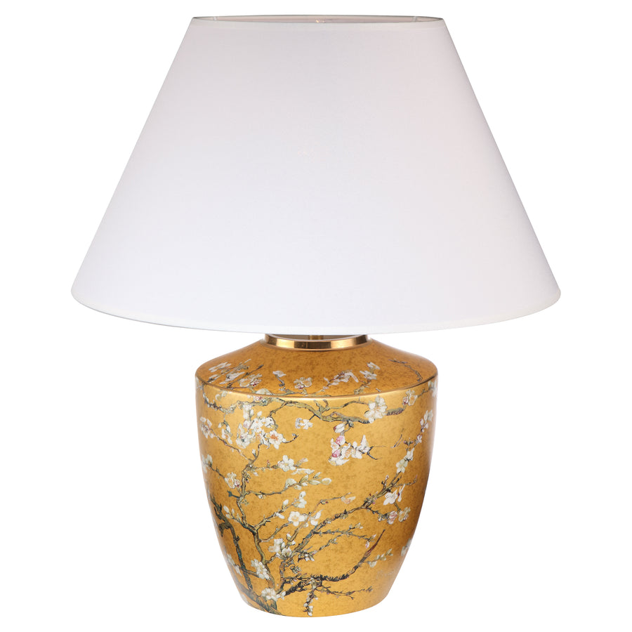 GOEBEL | Almond Tree Golden - Lamp with Lampshade 47.5cm Artis Orbis Vincent Van Gogh